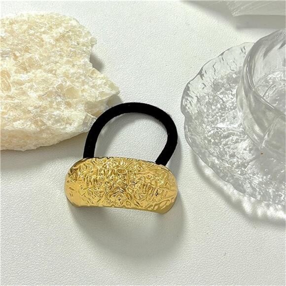 Bow Hair Ties | Gold Alloy with Strong Elastic | Durable & Stylish - Picture 6 of 6